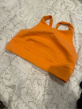 lululemon athletica Bright Orange Racerback Sports Bra
